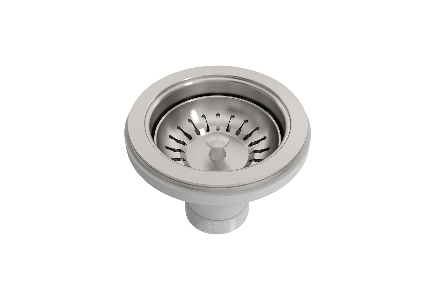 Included matching strainer for Bocchi Sotto 27" Fireclay Kitchen Sink