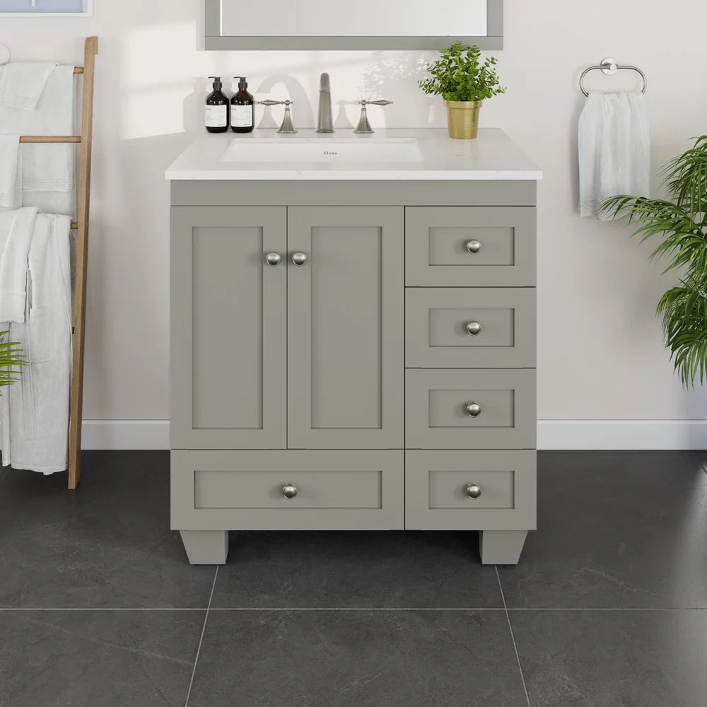 Main product image for Eviva Acclaim 30" single sink bathroom vanity in gray