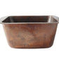 Thompson Tamayo hand-hammered aged copper bar and prep sink 3SBC, front view