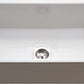 Houzer 32" white fireclay undermount kitchen sink with included drain in a white background