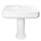 Nantucket NS-VCDMCD315-COLW Victorian fireclay pedestal, view 2