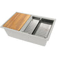 Nantucket PR3019PS-W white granite workstation sink