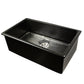 Nantucket Orleans3018-MB matte black fireclay sink, view 3