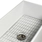 Nantucket T-FCFSRD36 36-inch white fireclay farmhouse sink, view 5