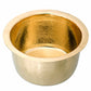 Nantucket RS15-UB round hammered brass bar sink, view 5