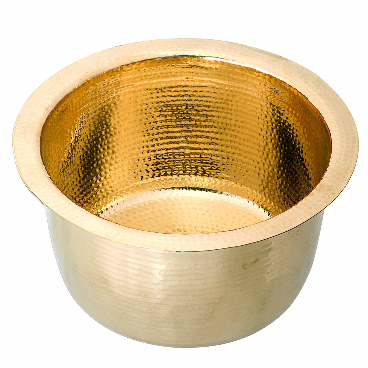 Nantucket RS15-UB round hammered brass bar sink, view 5