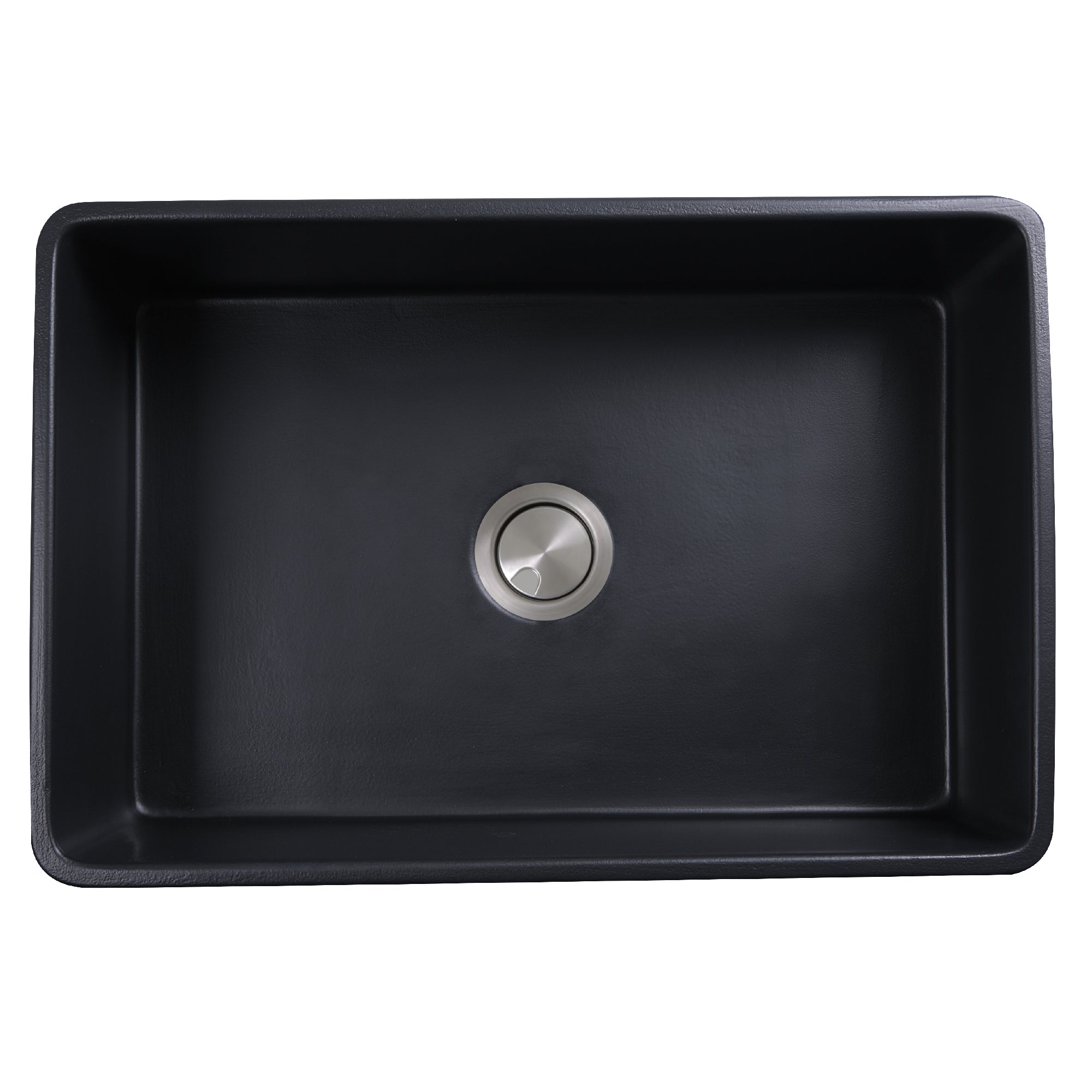 Nantucket FCFS3020S-MatteBlack fireclay sink, view 2