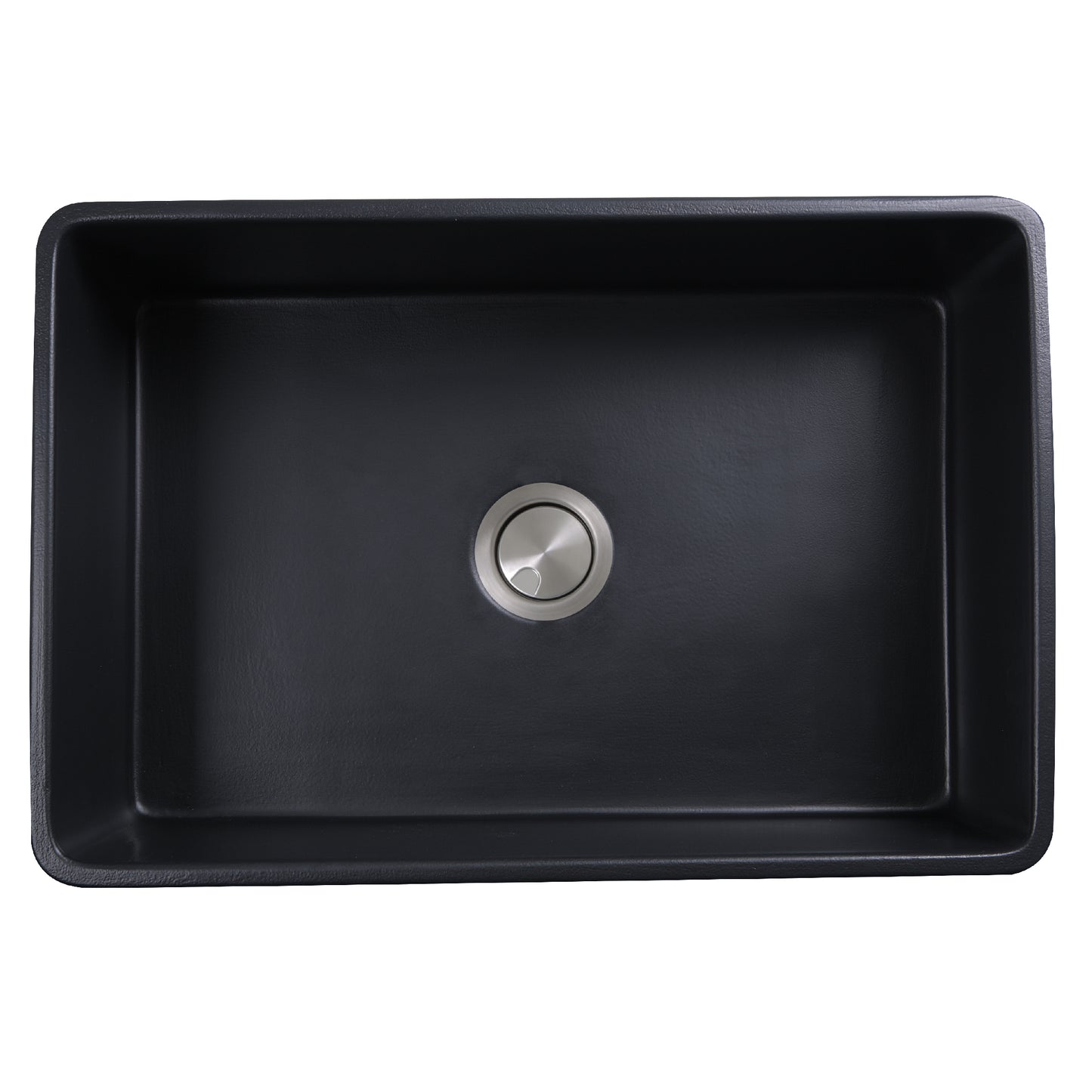 Nantucket FCFS3020S-MatteBlack fireclay sink, view 2