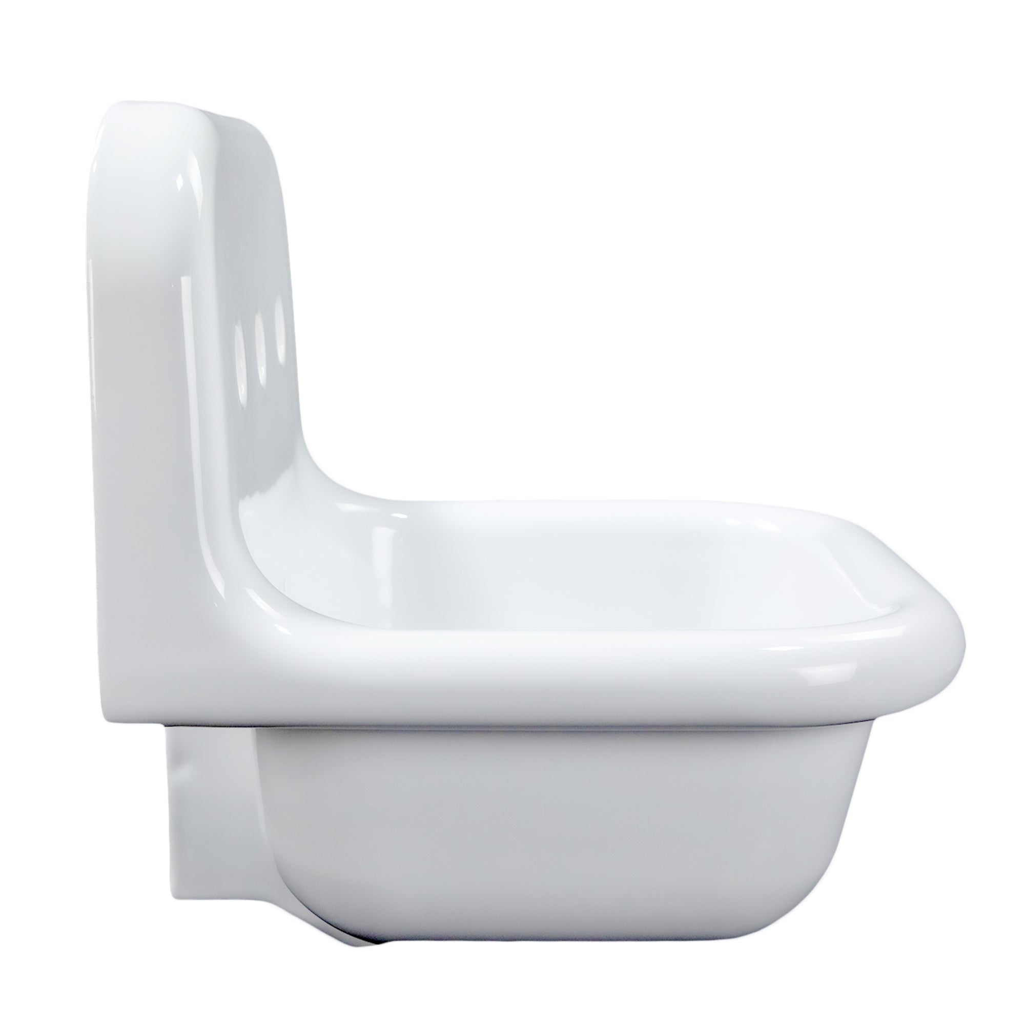 Nantucket NS-VC16-WW 16.5-inch Victorian fireclay wall mount sink, view 6