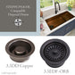 Nantucket STEPPE3918-HC copper sink, view 11