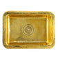 Nantucket REB2014 hand-hammered brass bar island sink