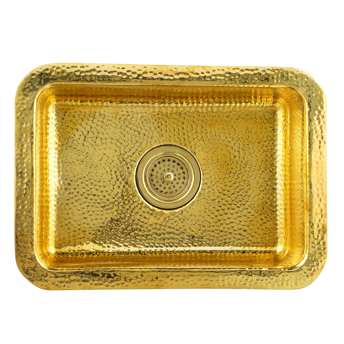 Nantucket REB2014 hand-hammered brass bar island sink