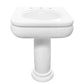 Nantucket NS-VCDMCD315-COLW Victorian fireclay pedestal, view 7