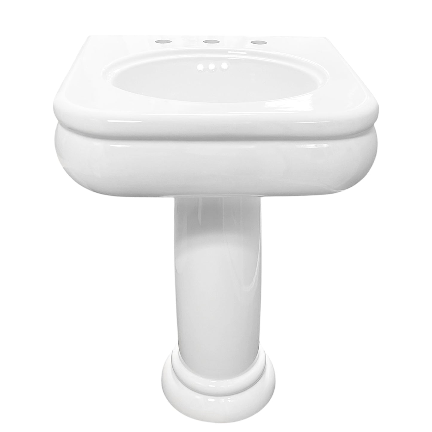 Nantucket NS-VCDMCD315-COLW Victorian fireclay pedestal, view 7