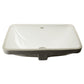 Nantucket UM-19X14-W undermount ceramic bathroom sink, view 5