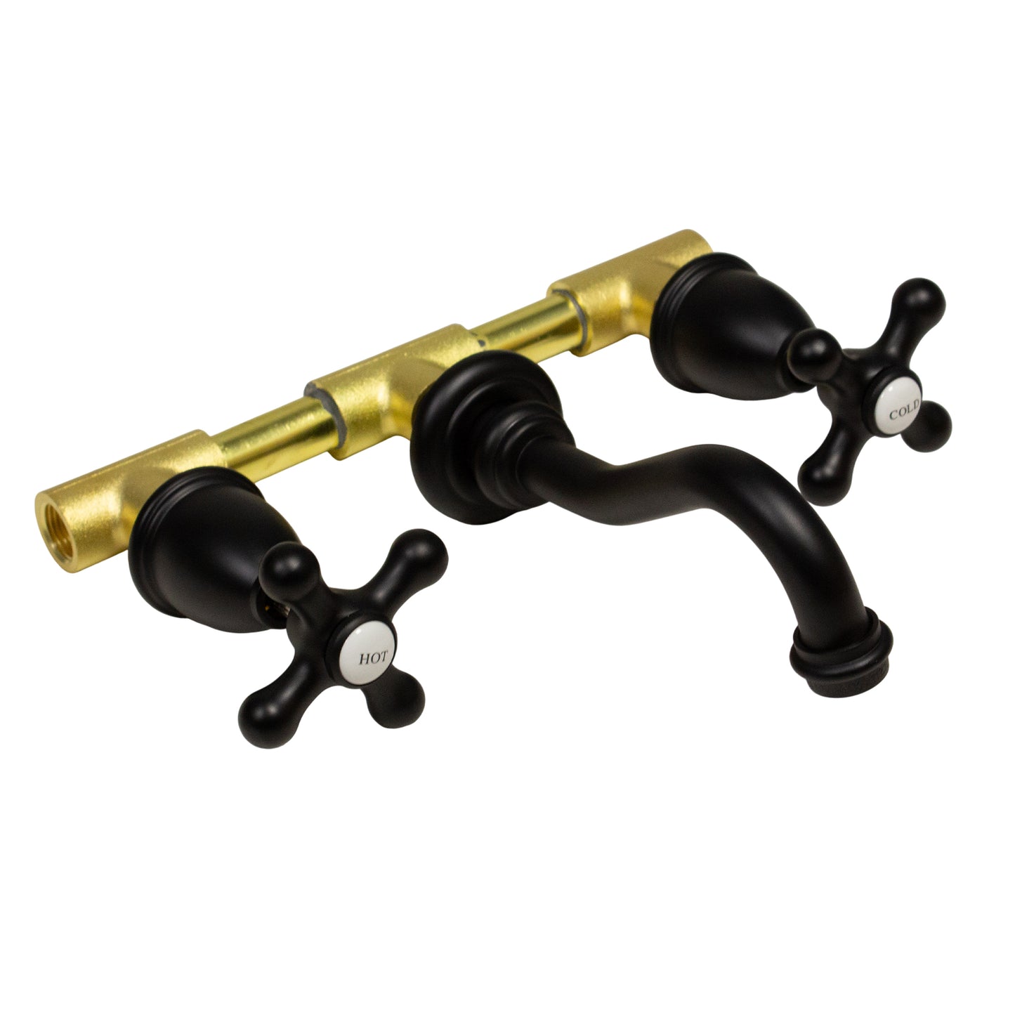 Nantucket Victorian bathroom faucet, matte black, view 7
