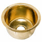 Nantucket RS15-UB round hammered brass bar sink, view 2