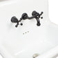 Nantucket VCWMF-MBX Victorian cross-handle bathroom faucet, matte black