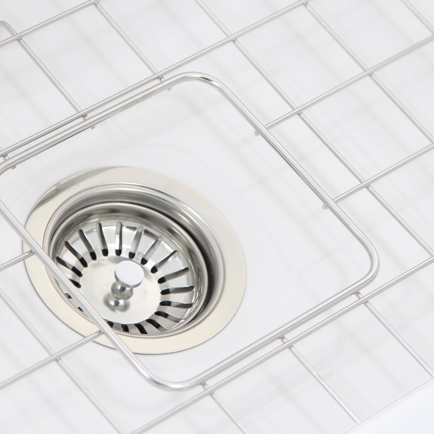 Nantucket Wellfleet-2719W 27-inch white fireclay kitchen sink, view 6