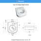 Nantucket NS-VCDMCD165-WW Victorian fireclay bathroom sink, view 9