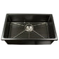 Nantucket Orleans3018-MB matte black fireclay sink, view 5