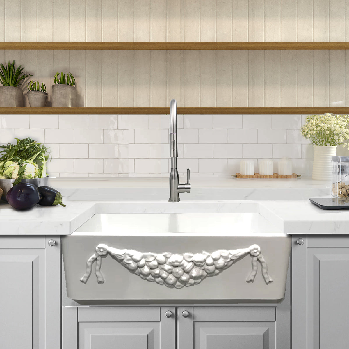 Nantucket Garland-30W fireclay sink, view 10