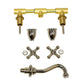 Nantucket Victorian bathroom faucet, polished nickel, view 5