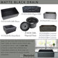 Nantucket FCFS3020S-MatteBlack fireclay sink, view 11