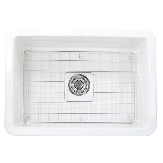 Nantucket Wellfleet-2719W 27-inch white fireclay kitchen sink, view 2