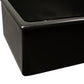 Nantucket Orleans3018-MB matte black fireclay sink, view 9