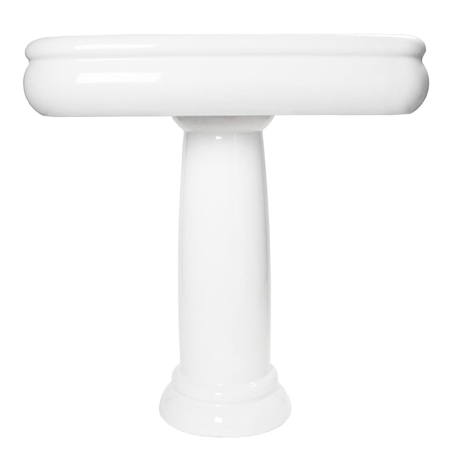 Nantucket NS-VCDMCD315-COLW Victorian fireclay pedestal with sink