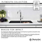 Nantucket 27" Single Bowl Dualmount Granite Composite Kitchen Sink - PR2720-DM-BL