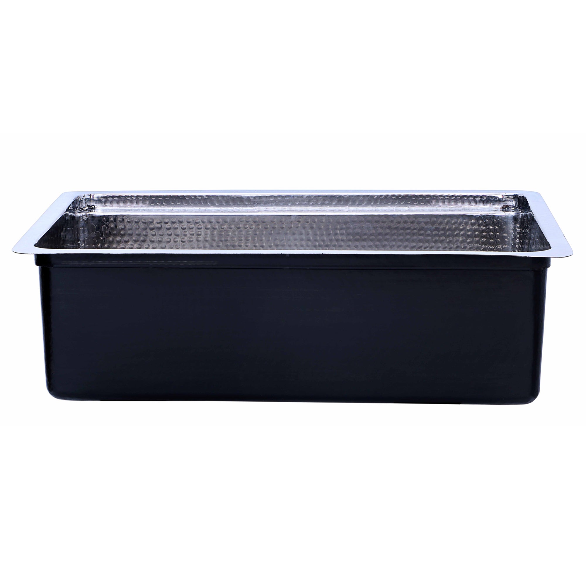 Nantucket KSSH-PS-3220 hammered stainless sink, view 5