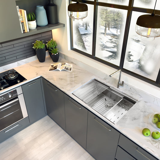 Nantucket SR-PS-3620-16 prep station sink, view 2