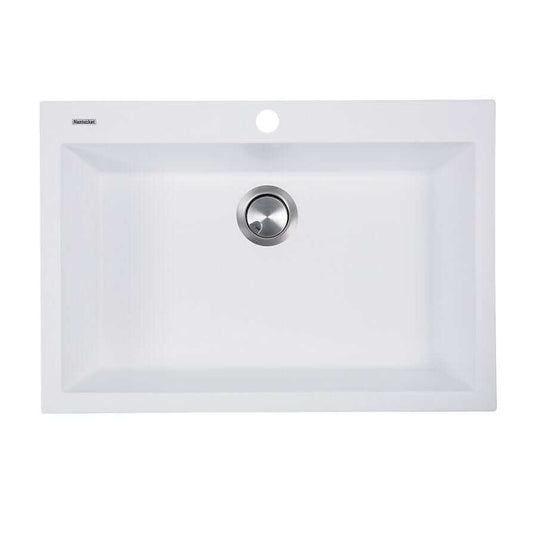 Main product image for Nantucket 27" White dual mount granite sink