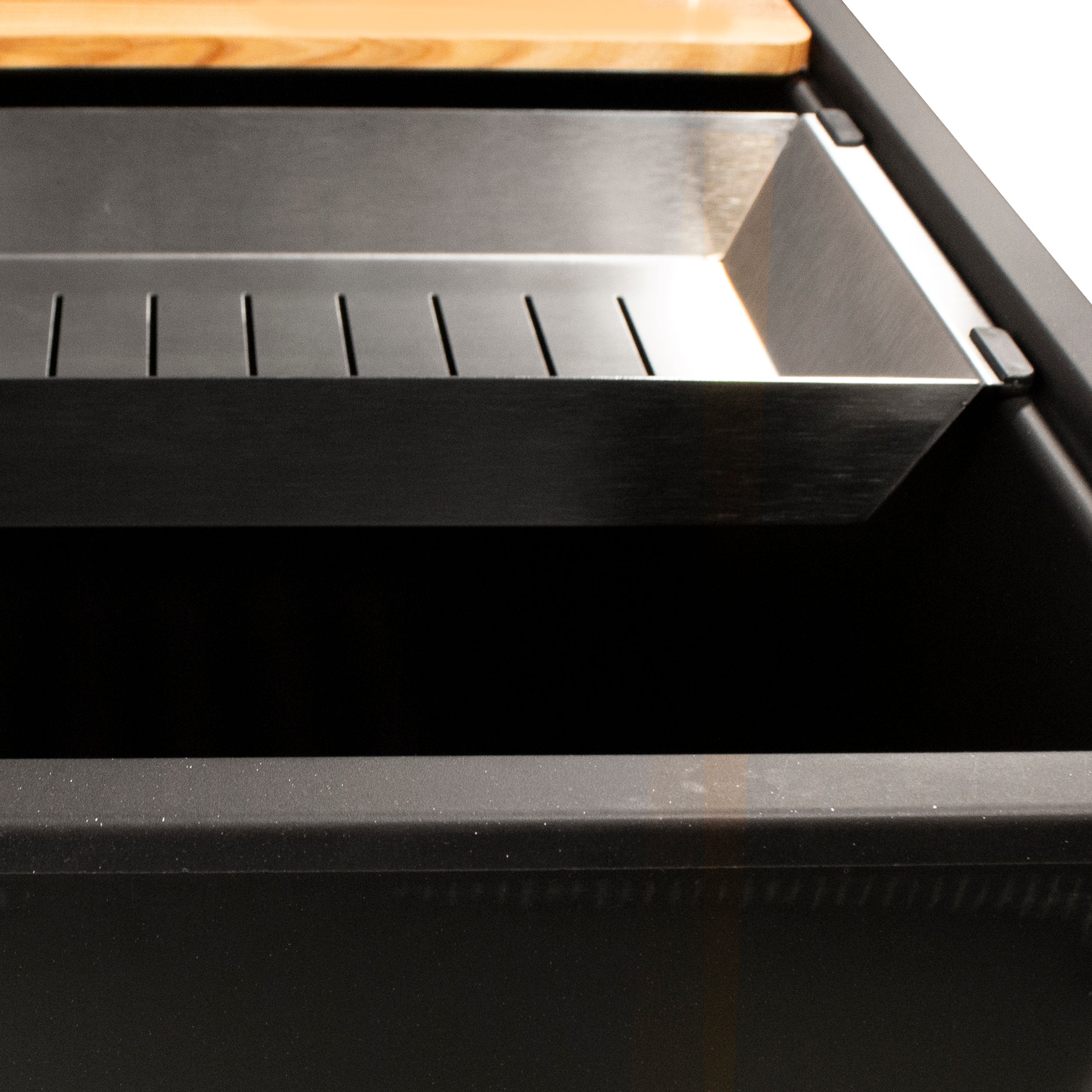 Nantucket PR3019PS-BL black granite workstation sink, view 7