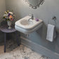 Nantucket NS-VCDMCD165-WW Victorian fireclay bathroom sink, view 8