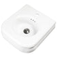 Nantucket NS-VCDMCD165-WW 16.5-inch Victorian fireclay wall mount bathroom sink