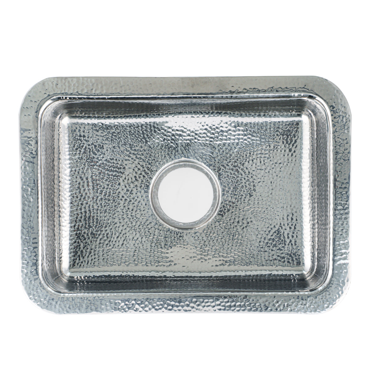 Nantucket RES2014 hand-hammered stainless steel bar sink, view 2