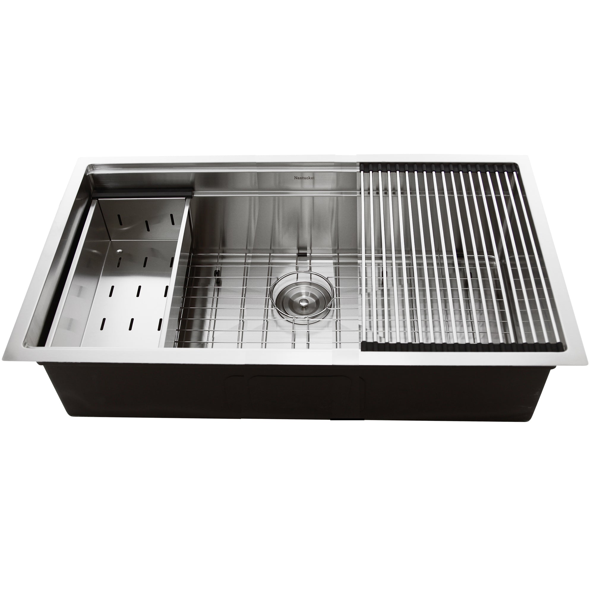 Nantucket SR-PS-3620-16 36-inch stainless prep station sink