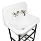 Nantucket Victorian bathroom faucet, polished nickel, view 2