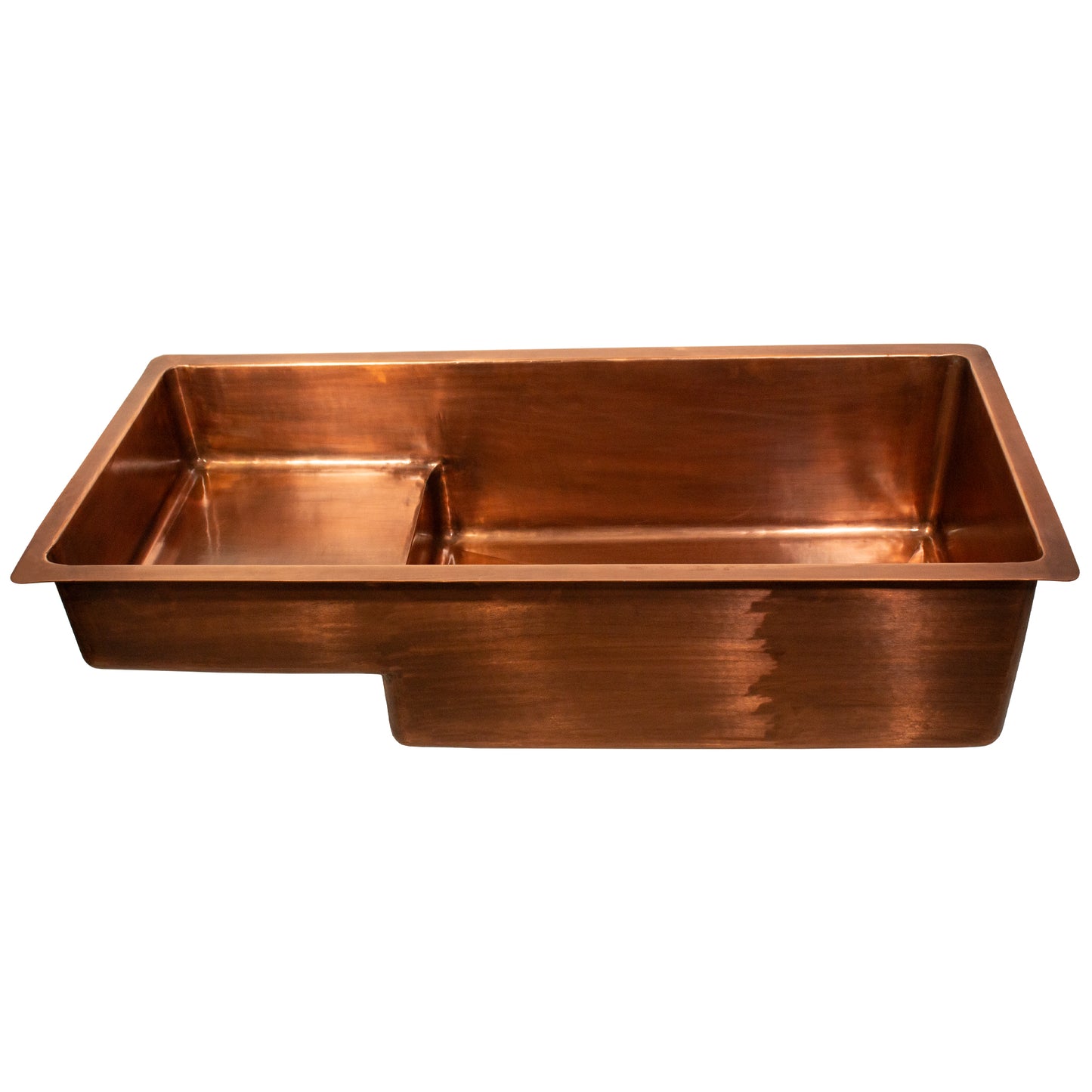 Nantucket STEPPE3918-SMC smooth copper sink, view 4