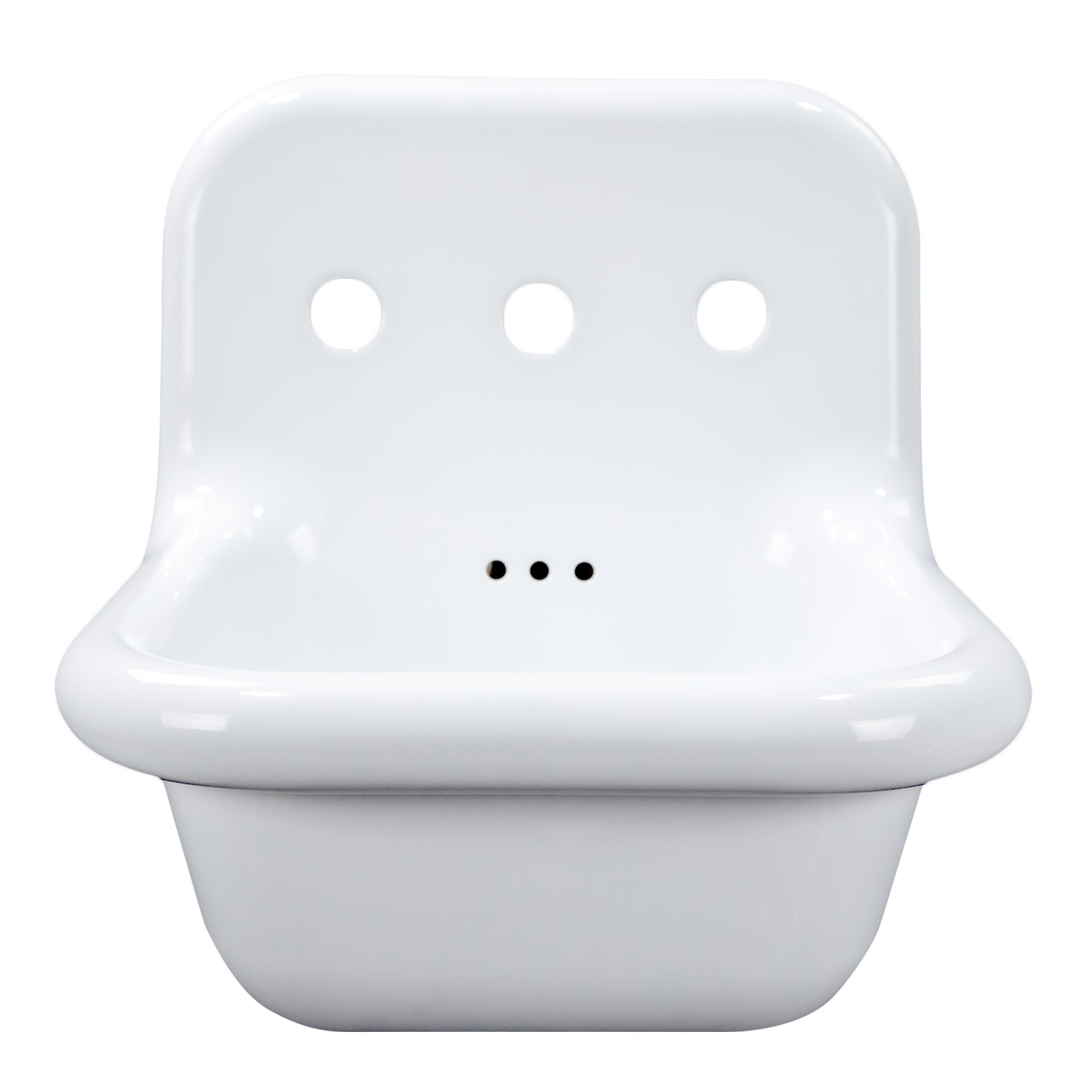 Nantucket NS-VC16-WW 16.5-inch Victorian fireclay wall mount sink