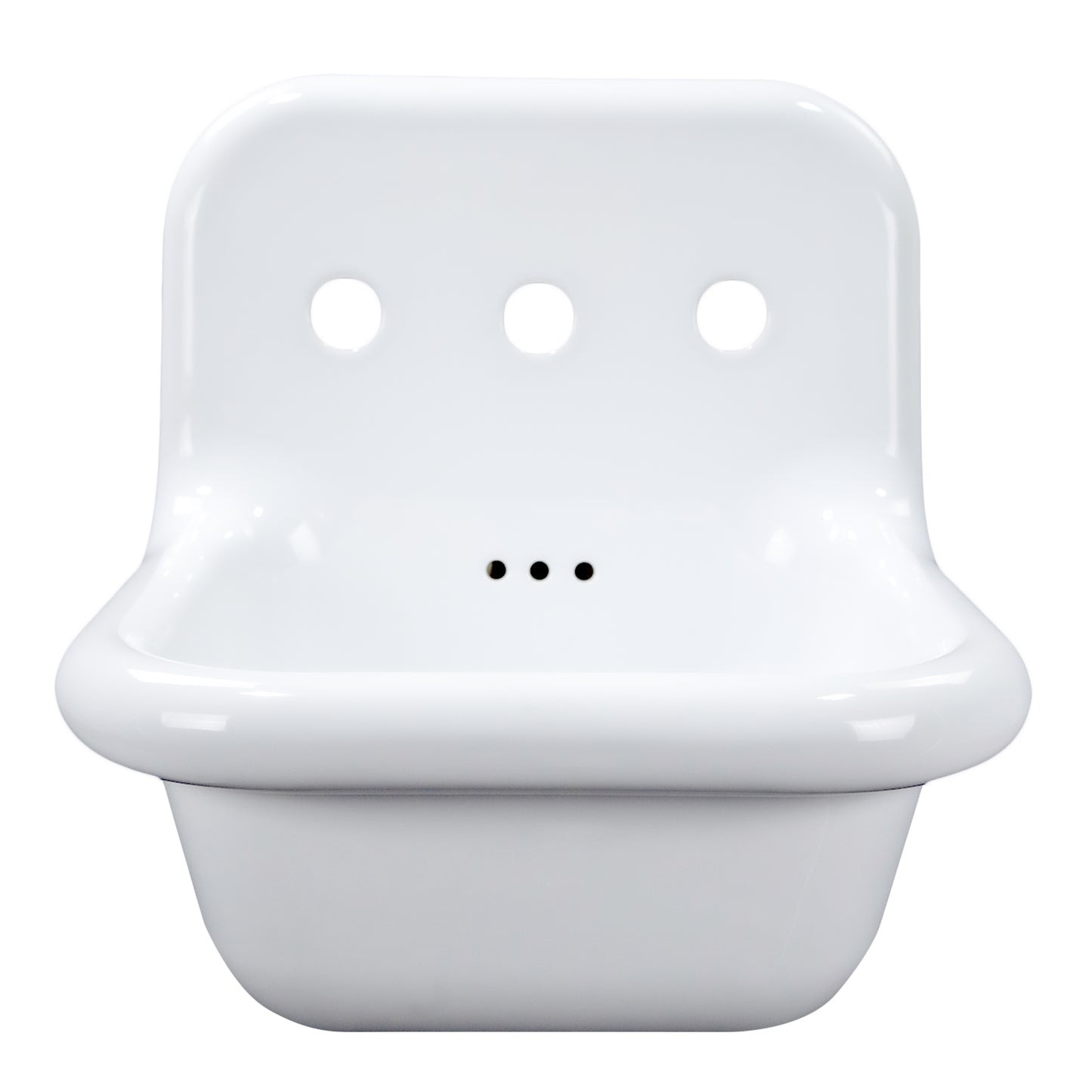 Nantucket NS-VC16-WW 16.5-inch Victorian fireclay wall mount sink