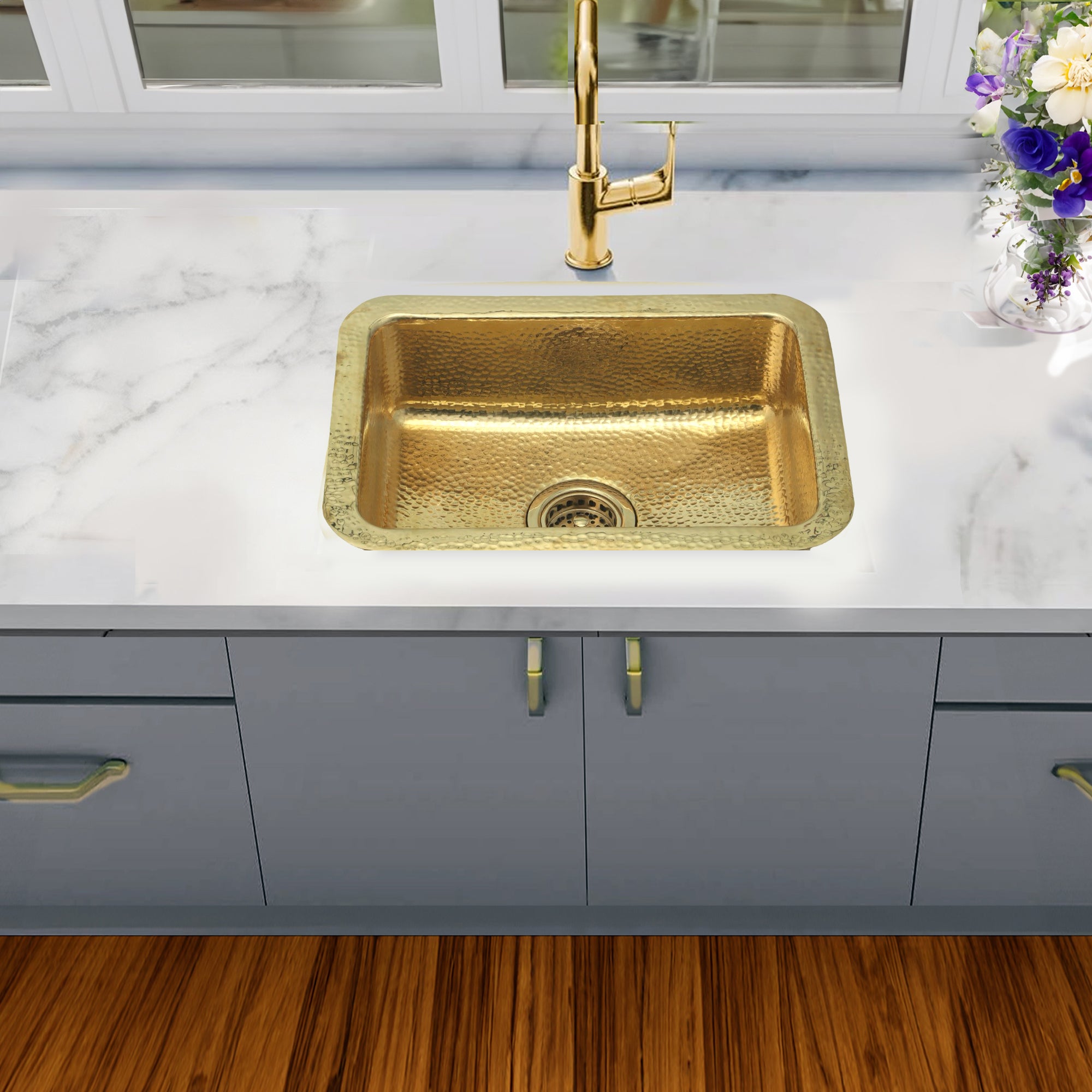 Nantucket REB2014 brass sink, view 5