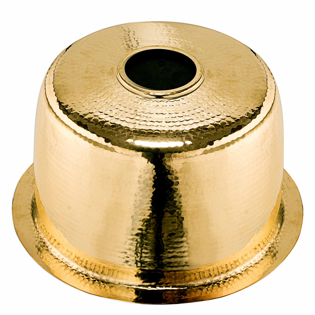 Nantucket RS15-UB round hammered brass bar sink, view 6
