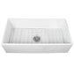 Nantucket T-FCFSRD36 36-inch white fireclay farmhouse sink