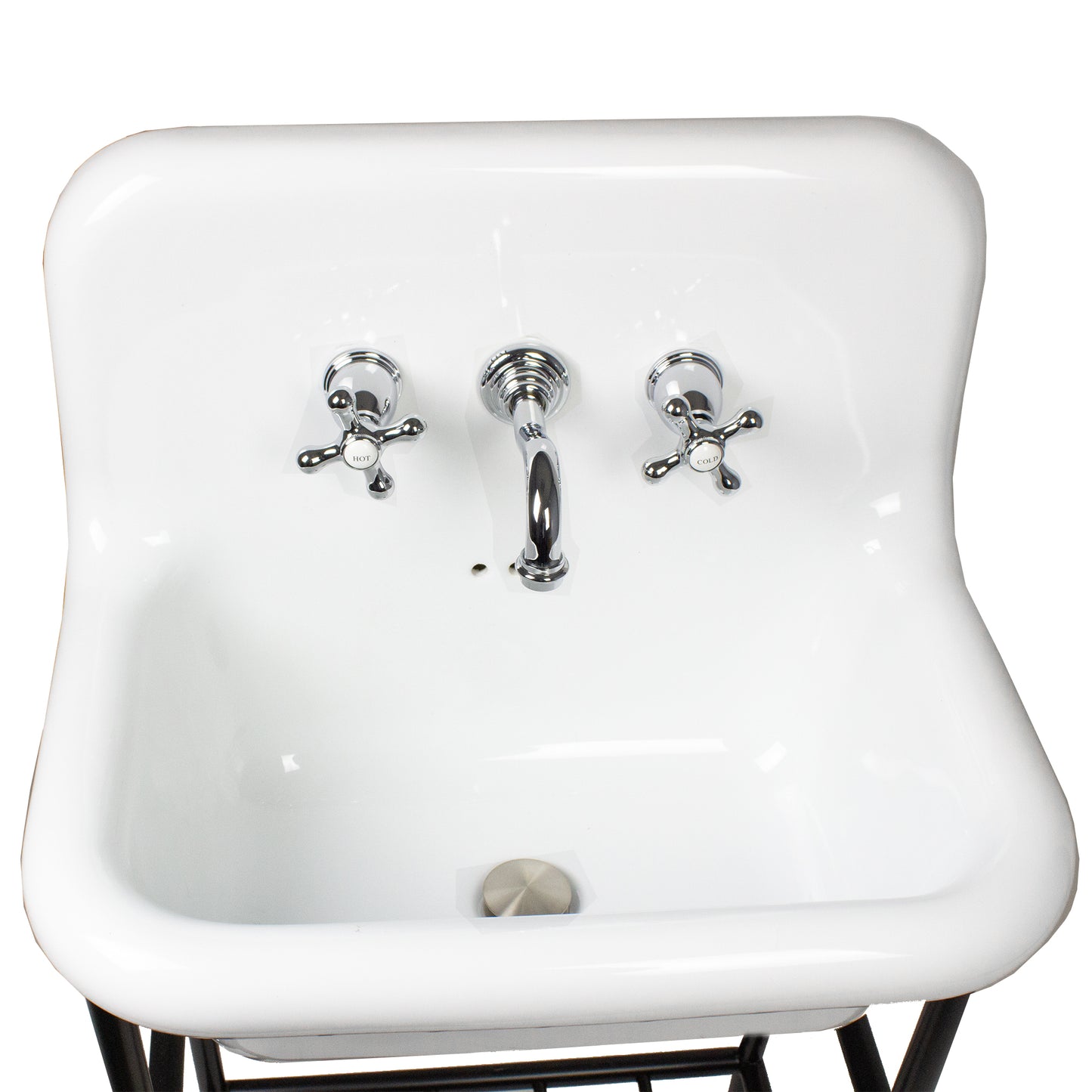 Nantucket Victorian bathroom faucet, chrome, view 2