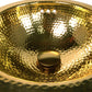 Nantucket 13-inch Hand Hammered Brass Round Undermount Bathroom Sink with Overflow ROB-OF, view 7