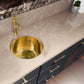 Nantucket RS15-UB round hammered brass bar sink, view 7